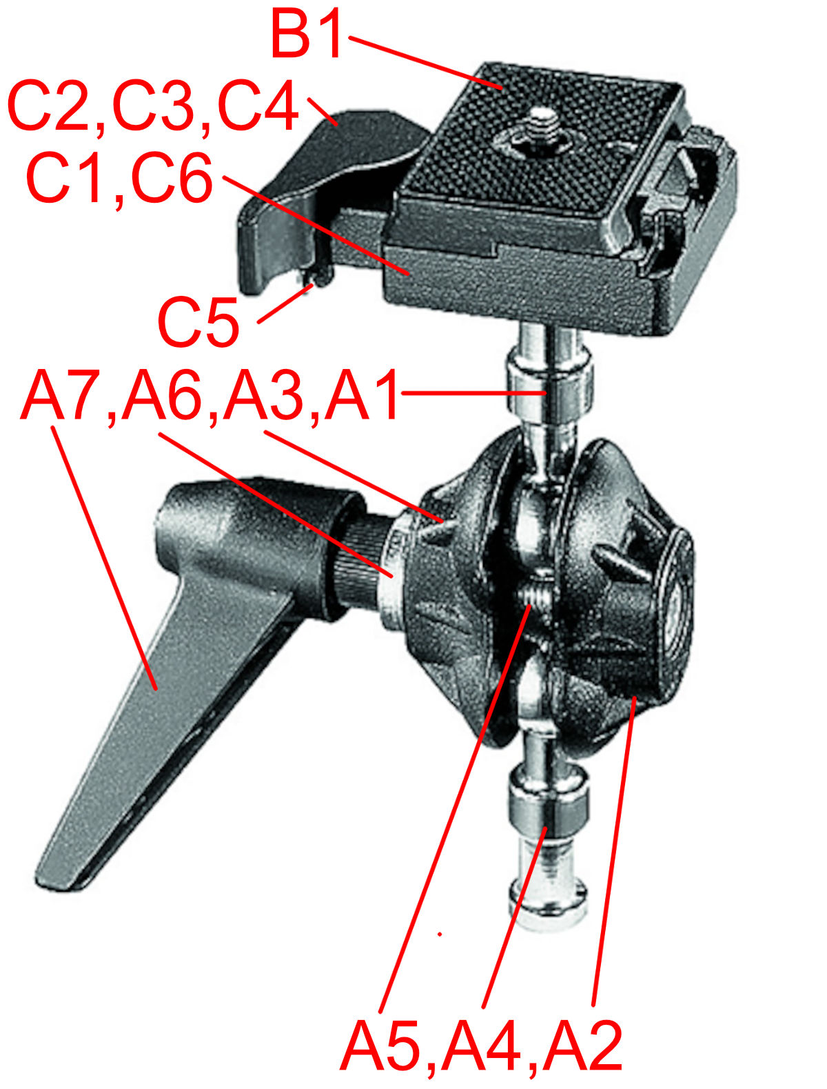 155BKL Double Ball Head