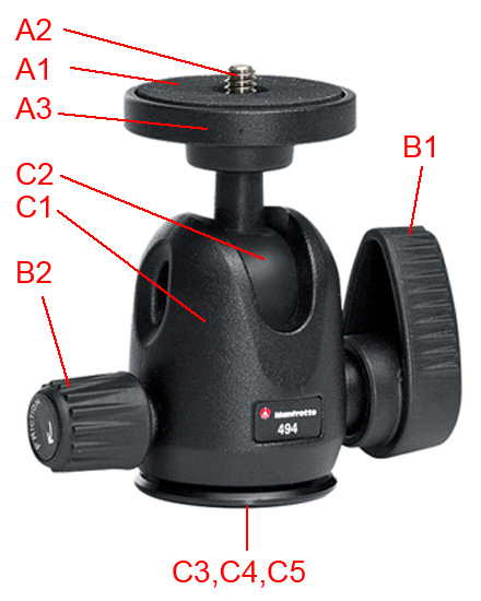 BOGEN 484RC2 Ball Head