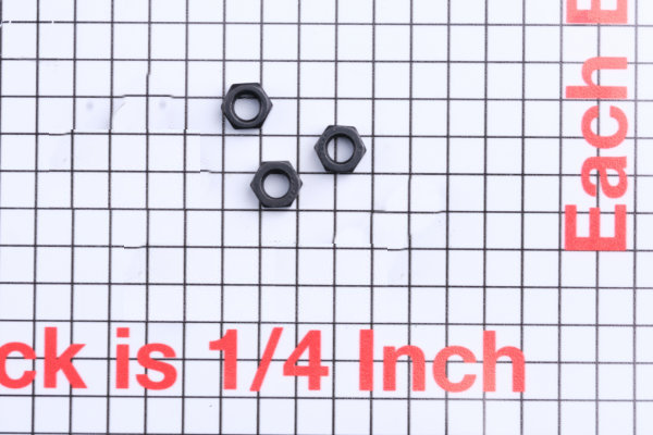 Ti001,11-3 Black Hex Head Nut - 3 pack