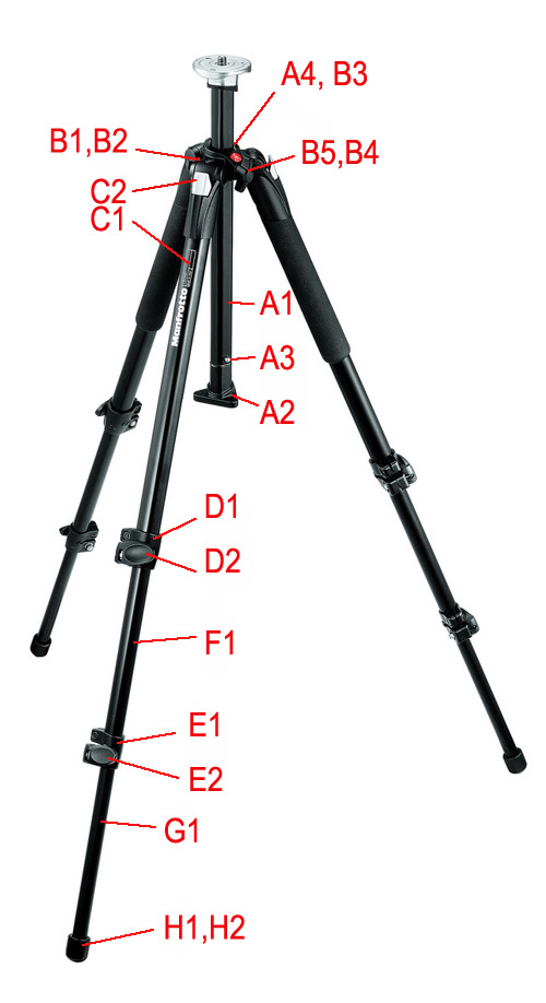 Bogen 3001BWN tripod